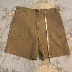 Talbots khaki shorts size 12